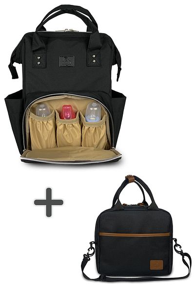 Stylo Paris Mother Baby Care Bag and Thermal Insulated Food Thermos Bag Pack of 2
