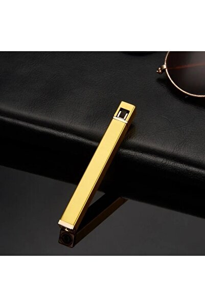 Techmarketi Lüks Metal Kare Çubuk Gazlı Çakmak Sıradışı Tasarım Kalem Çakmak