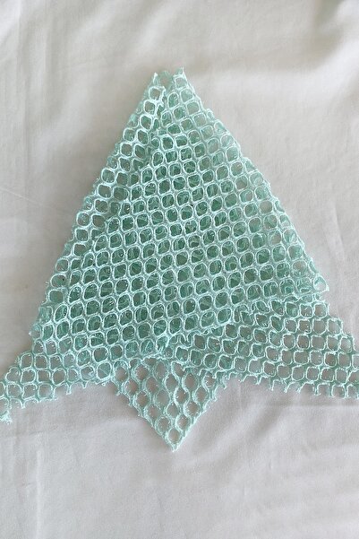 TAKIŞTIR Φουλάρι Water Green Color Glitter