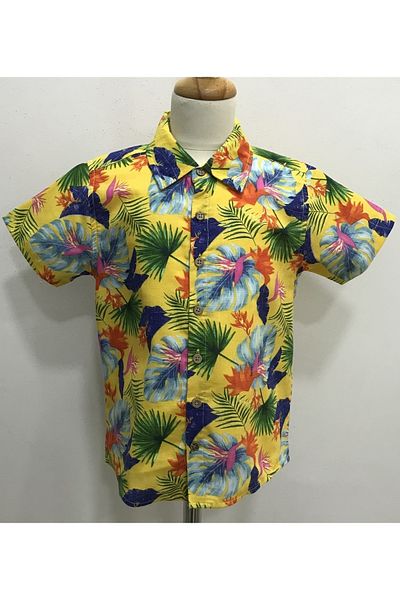Çikoby Children's Tropical Short Sleeve Shirt