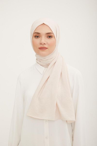 Armine البقلاوة نمط القطن محكم الجاز شال Ecru