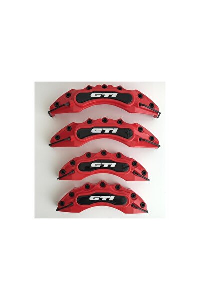 Cartex GTI Logolu Kırmızı Kaliper Kapağı 4 Parça