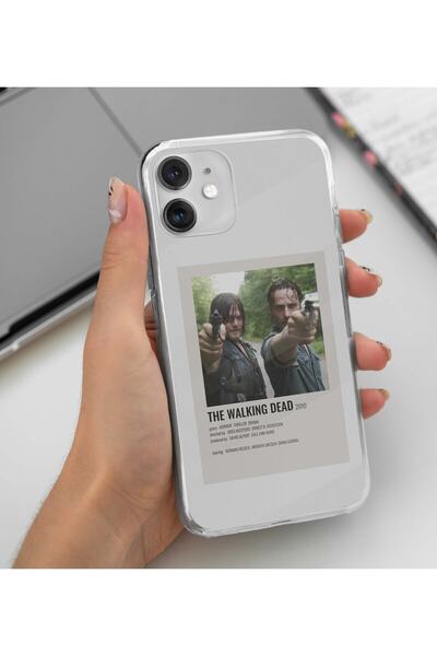 Flashy Shop Samsung Galaxy A31 Compatible the Walking Dead Minimalist Poster Design Transparent Case