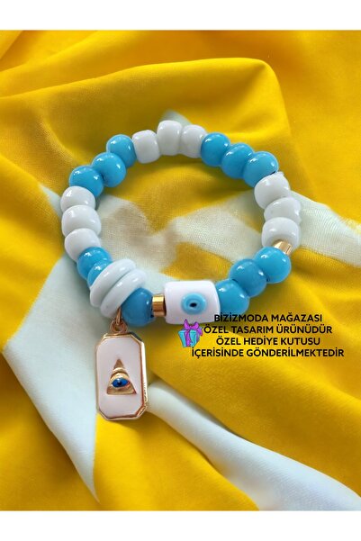 bizizmoda سحر الخرز الزجاجي بودروم - سوار بتصميم عين الشر من مورانو