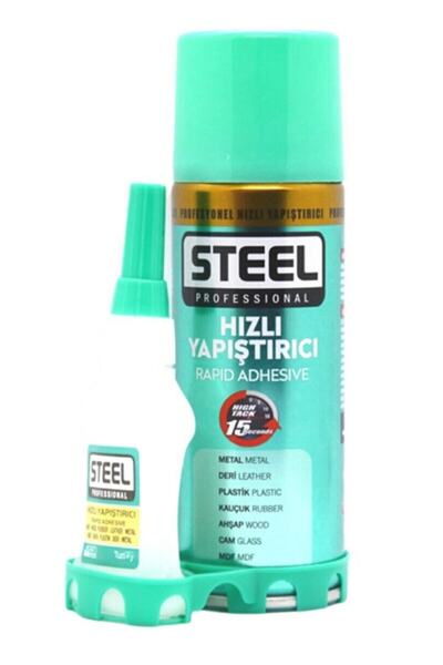 alidenal Steel Profesyonel Hızlı Yapıştırıcı 100 Ml Metal Deri Plastik Kauçuk...
