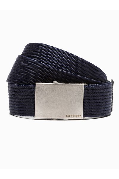 OMBRE Herren Sackleinengürtel A029 - dunkelgrau