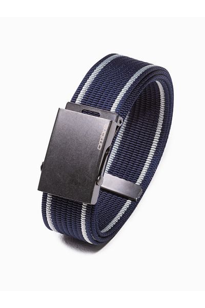 OMBRE Herren Sackleinengürtel A028 - schwarz
