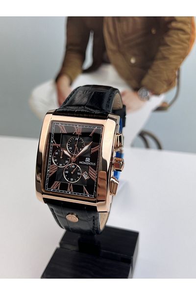 Momentus CLASSIC MEN'S WRISTWATCH RECTANGULAR 5 ATM WATERPROOF
