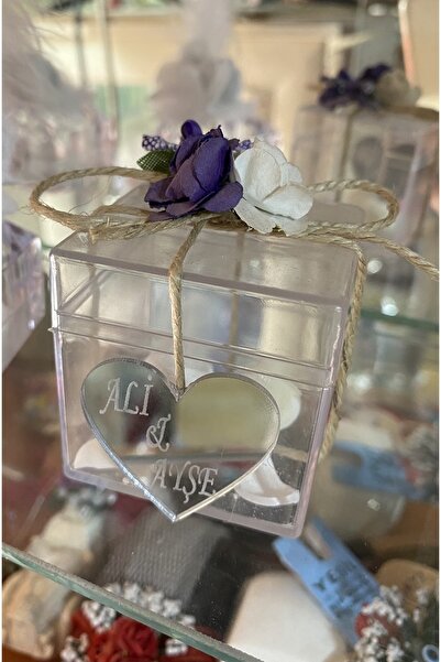 GÜVEN Nikah Badem Şekeri Kutu Kalp İsimli 20 Adet