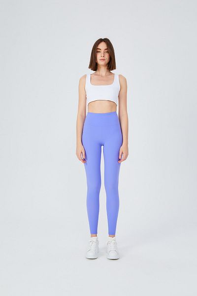 UP&FIT Push Up High Waist Tummy Control Κολάν Λιλά