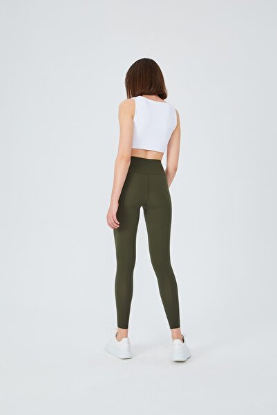 UP&FIT Push Up High Waist Lift Leggings Khaki