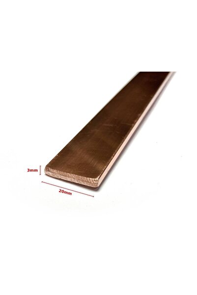 Universal Elektrik İletken Bakır Bara Lama 20x3mm / 50cm