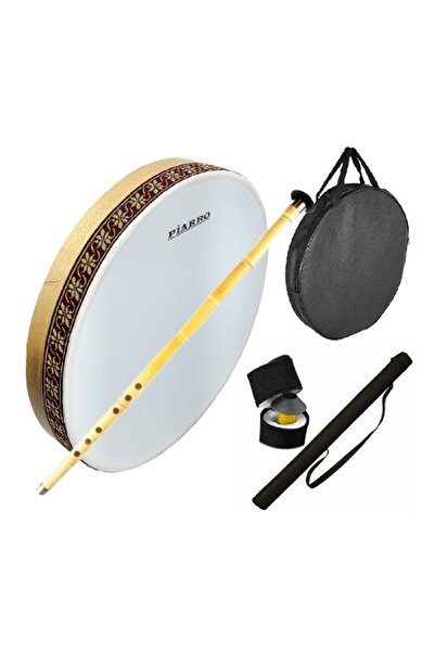 Piarro Kamış Ney ve Bendir Seti + Kılıflar Hediyeli