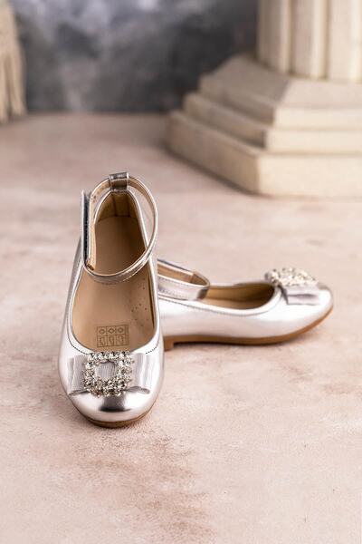 VUUDY راقصة الباليه البناتية المربعة باللون الفضي