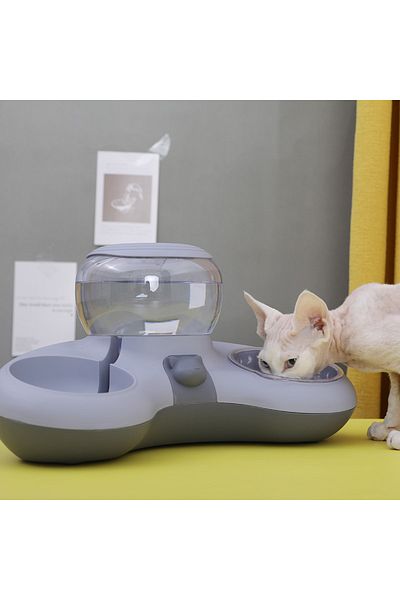 FloriaShopping Cat-Dog Food and Water Bowl Set with Pet Bowl 1.4L