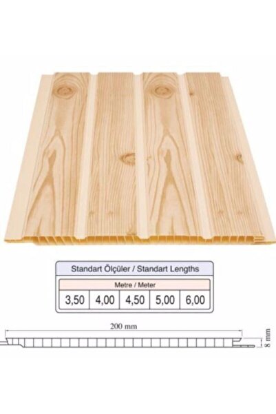 PLUSTIC Plastik Yapı Elemanları Lambiri Fugalı Fındık Plastik Pvc Duvar