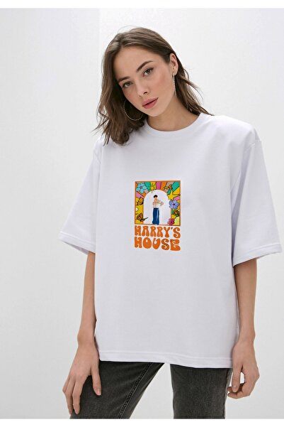 Adrift Harry Styles - Tricou unisex oversize imprimat cu design Harry House