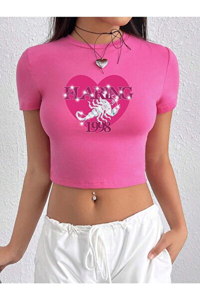 Jose Clothing ΓΥΝΑΙΚΕΙΑ ΡΟΖ ΕΚΠΤΩΜΕΝΗ ΚΟΝΤΟΜΑΝΙΚΗ ΜΠΛΟΥΖΑ CROP TOP