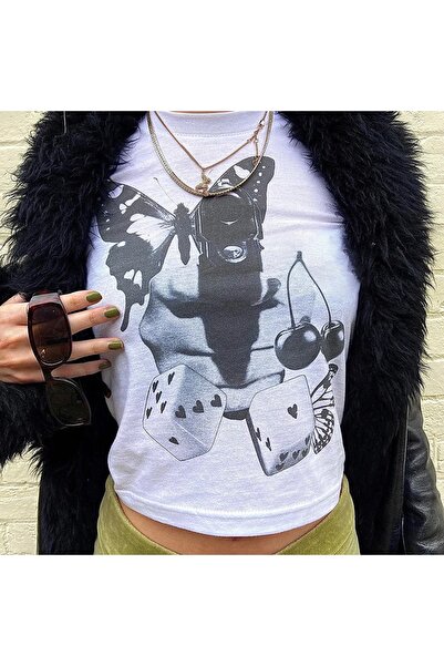 Jose Clothing ΓΥΝΑΙΚΕΙΑ ΕΚΠΤΩΜΕΝΗ ΣΤΟ ΣΩΜΑ ΚΟΝΤΟΜΑΝΙΚΗ CROP ΜΠΛΟΥΖΑ