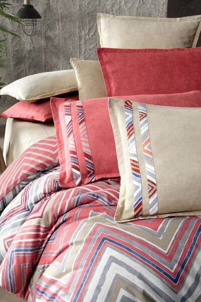 Sarev Maribo Flannel Duvet Cover Set Red for Single