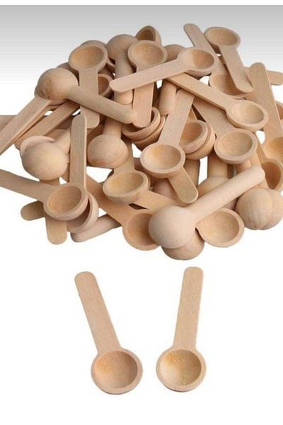 YAKUT 6 Boxwood Decorative Organic Wooden Spice Spoons