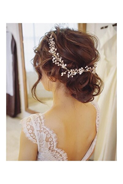 BBA TULLE STORE تاج العروس اللؤلؤي، إكسسوار شعر العروس، تاج العروس، مشبك العر...