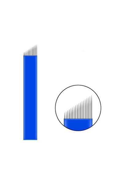 EDAMLA BEAUTY Ac permanent pentru microblading albastru - 18F, 5 buc