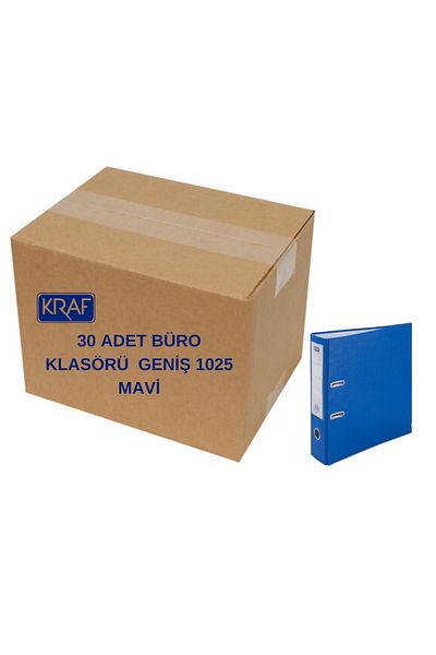 KRAF 30 Pcs Office Folder Parcel Wide 1025 Blue