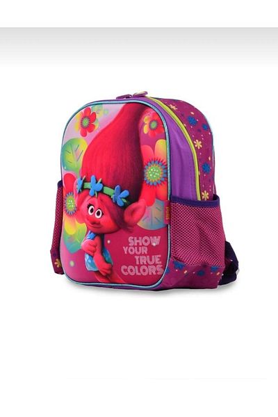 çantavizyon Trolls Purple Kindergarten Nursery Bag