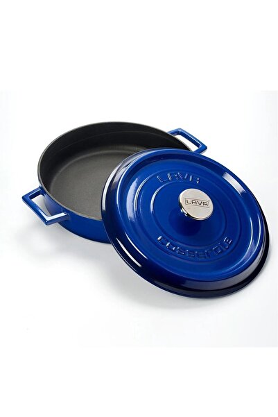 Lava Yayvan Pot Q:28 cm Trendy Blue