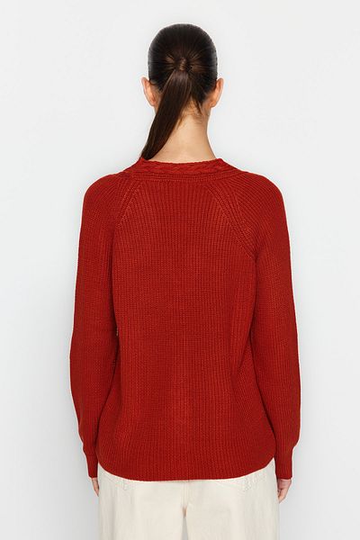 Trendyol Collection Tile Wide Fit Soft Textured Knitwear Cardigan TWOAW24HI00170