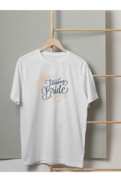 HOBİMOBİ Ženska majica sa tekstom "Team Bride"