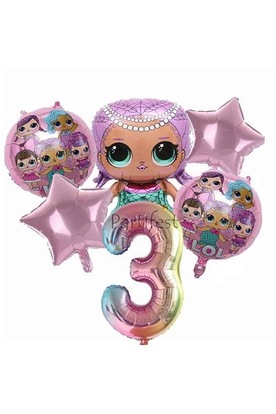 Parti Station LOL Surprise Age Balloon Set LOL Baby Balloon Set LOL Birthday Party Set