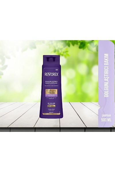 Restorex 500 ML Plumping Collagen and Biotin Volume Free Shampoo - 1 Piece