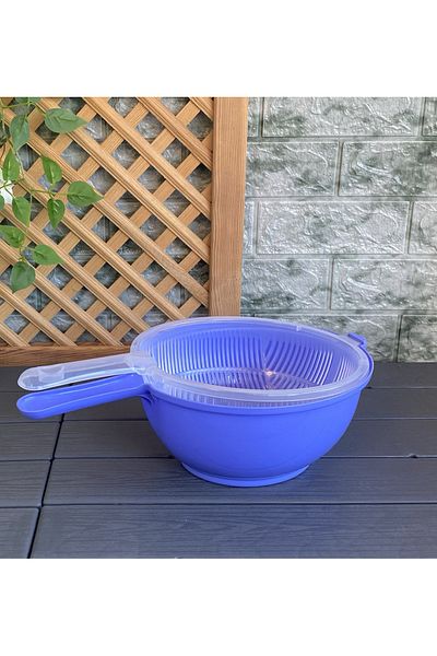 Gerçektrend Plastic 2 Layer Multi-Purpose Pasta Rice Strainer