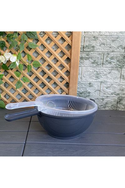 Gerçektrend Plastic 2 Layer Multi-Purpose Pasta Rice Strainer