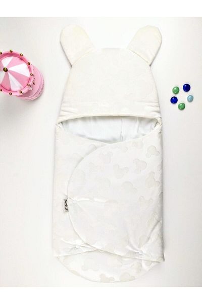 Bebitof Velboa Swaddle with Teddy Bear Pattern
