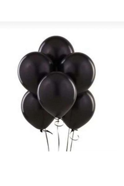 Yogi parti Black 12 Inch Pastel 10 Piece Balloon