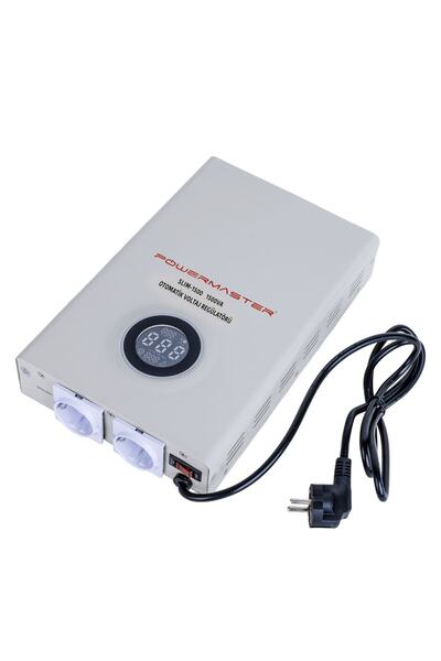 Powermaster SLIM-1500 OTOMATİK 900 WATT 1500VA VOLTAJ REGÜLATÖRÜ