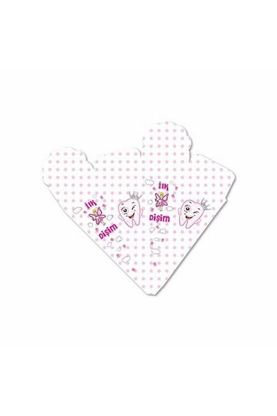 Doğumgünü Marketim Tooth Wheat Party My First Tooth Tooth Cone Candy Turkish Delight Cone 25 Pieces Pink
