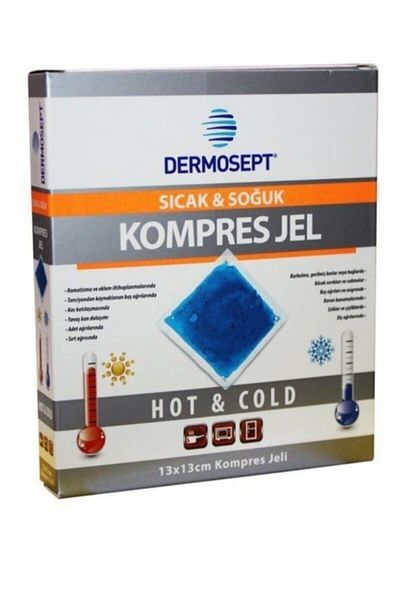DERMOSEPT Hot Cold Thermo Gel Compress Ice Gel 4 Pieces: 13x13