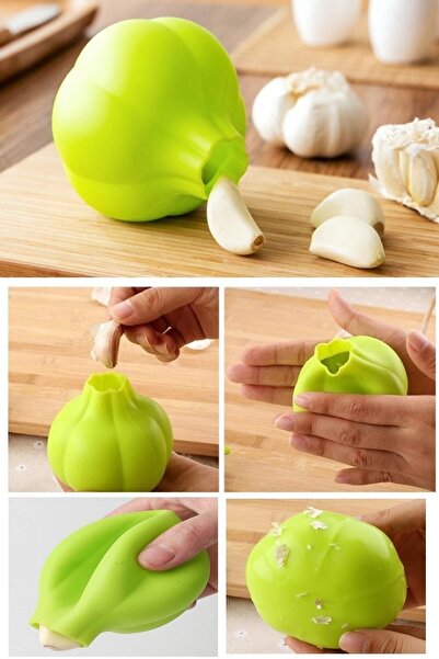AYGÖREN HOME Silicone Practical Garlic Peeler - Fast Peel Shooter - 1 Piece