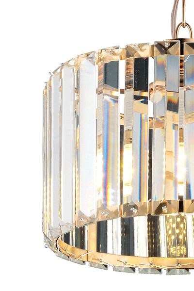 Ultra Home Colesium Model Crystal Modern Aesthetic Bed Kitchen Living Room Children's Room Gold Stone 25 cm Chandelier