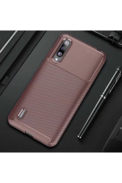 prolysus Xiaomi Mi 9 Lite Kılıf Karbon Fiber Desenli Silikon Kılıf