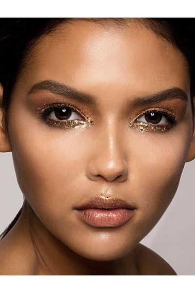 MT Gold Colored Glitter - Yellow Face and Body Glitter, Shimmering Eyeshadow
