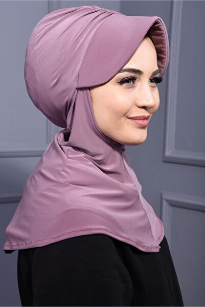 Nowa Scarf Spor Şapka Scarf Havuz Da Kullanılmaya Uygun Gül Kurusu