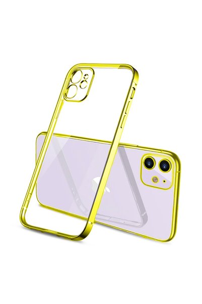Ally Mobile Silicone Case for iPhone 11 6.1Inch Color Edge Transparent Case w...