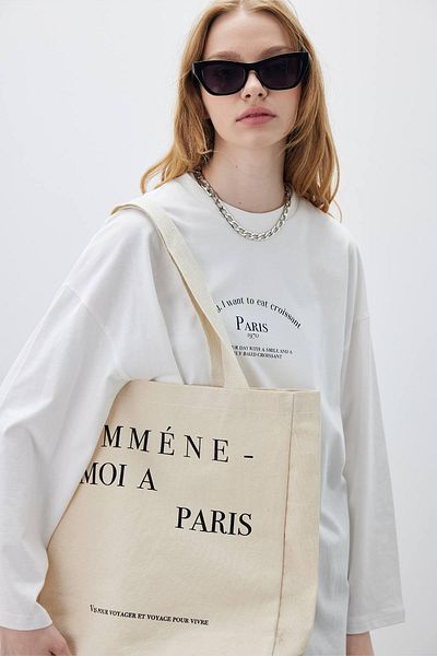 Manuka BEDRUCKTE GÄSTESTOFFTASCHE PARIS