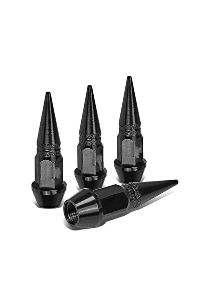 Araba Alışveriş Oto Aksesuar Sivri Uçlu Renkli Metal Sibop Kapağı Seti (4 Ade...