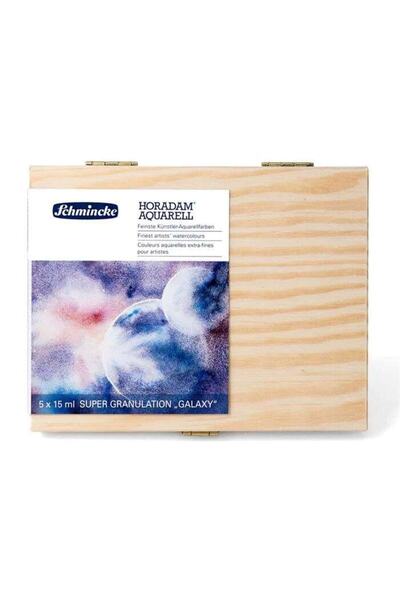 Schmincke Horadam Supergranulation Tüp Sulu Boya Galaxy Set 15 ml 5’li Ahşap ...